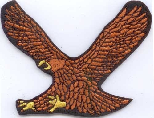 Patch Sticker zum aufb&uuml;geln Adler 3 | 9.5 cm x 7.8 cm - Bild 1