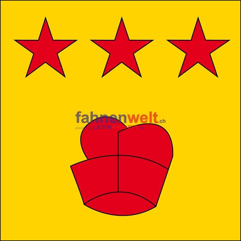 Fahne Gemeinde 6742 Pollegio (TI) | 30 x 30 cm und Gr&ouml;sser - Bild 1