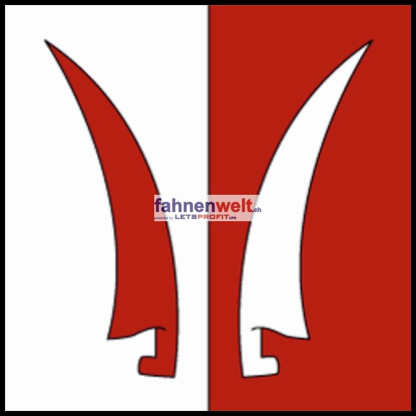 Fahne Gemeinde 1043 Sugnens Ehemalige Gemeinde (VD) | 30 x 30 cm und Gr&ouml;sser - Bild 1