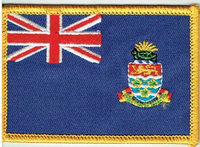 Patch Sticker zum aufb&uuml;geln Kaimaninseln / Cayman Inseln | 5.5 x 9 cm - Bild 1