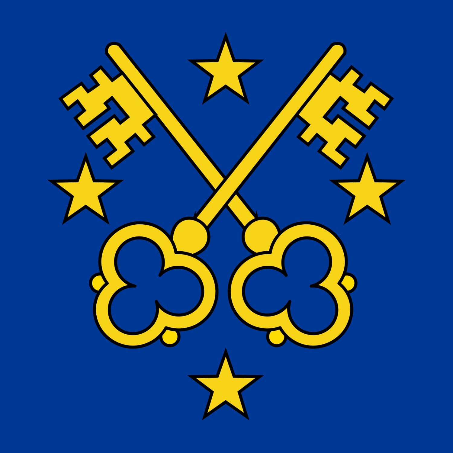 Fahne Gemeinde 1978 Lens (VS) | 30 x 30 cm und Gr&ouml;sser - Bild 1