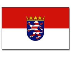 Hessen gedruckt im Querformat | 90 x 150 cm - Bild 1