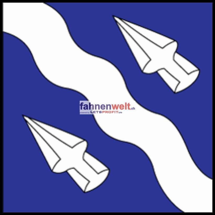 Fahne Gemeinde 1420 Fiez (VD) | 30 x 30 cm und Gr&ouml;sser - Bild 1