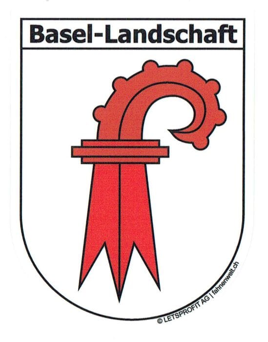 Wappen Basel-Landschaft Aufkleber BL | ca. 13.5 x 17.7 cm - Bild 1