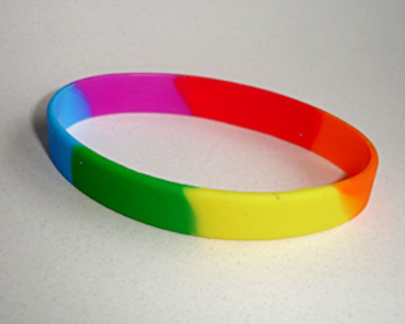 Silikon Armband Regenbogen - Bild 1
