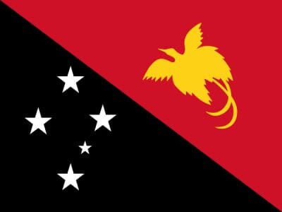 Papua Neuguinea Fahne gedruckt | 60 x 90 cm - Bild 1