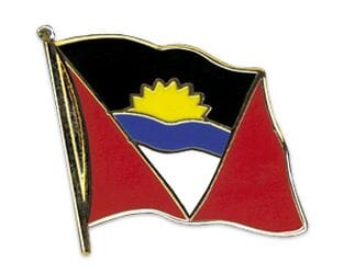 Flaggen Pin Antigua und Barbuda geschwungen | ca. 20 mm - Bild 1