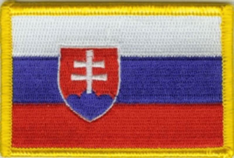 Patch Sticker zum aufb&uuml;geln Slowakei | 5.5 x 9 cm - Bild 1