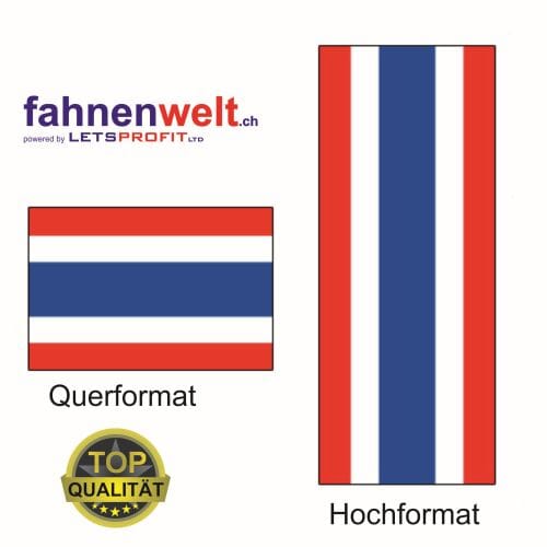 Thailand Fahne aus Multi-Flag im Hoch- und Querformat | diverse Gr&ouml;ssen - Bild 1