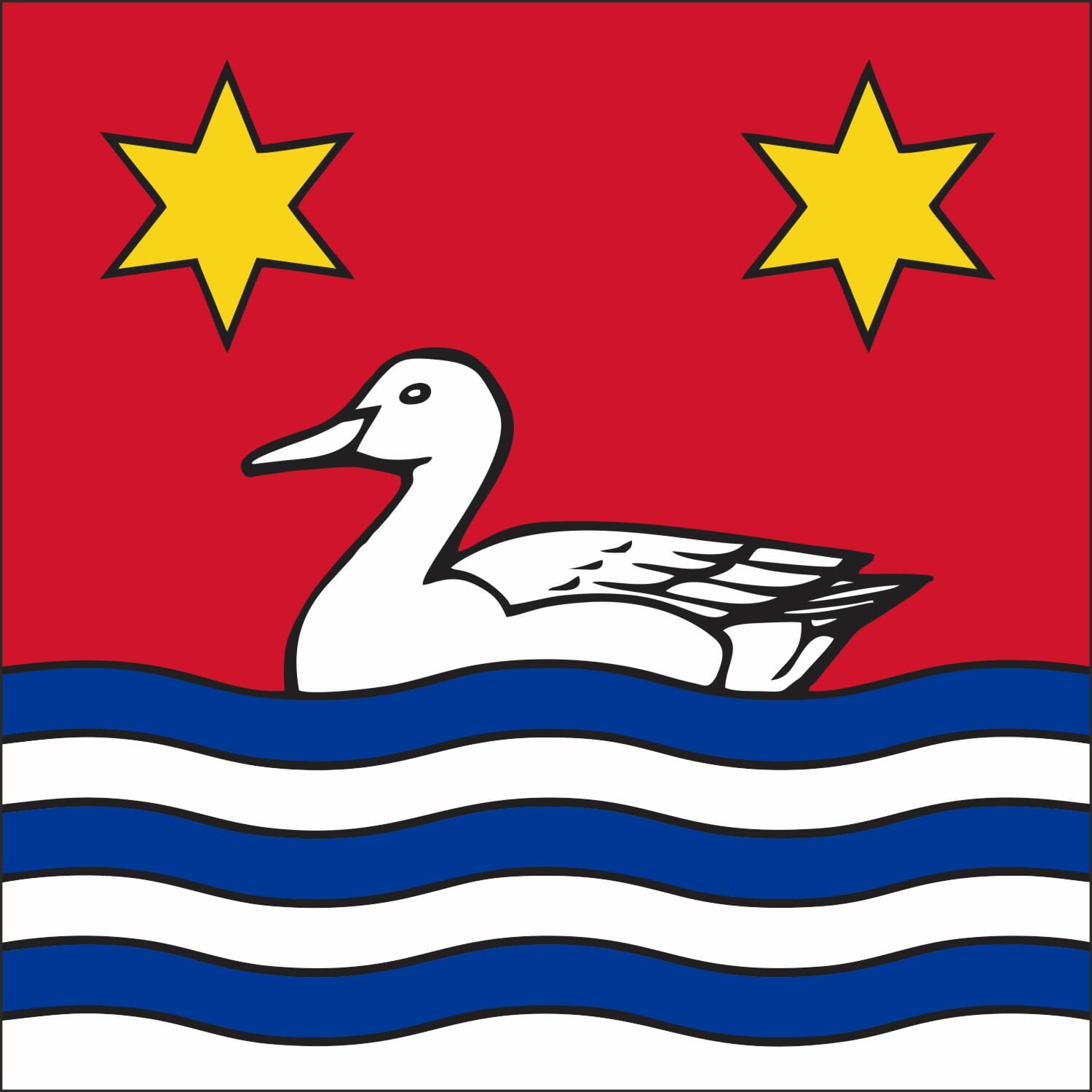 Fahne Gemeinde 5036 Oberentfelden (AG) | 30 x 30 cm und Gr&ouml;sser - Bild 1