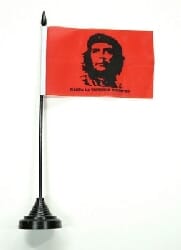 Che Guevara Tisch-Fahne mit Fuss | 10 x 15 cm - Bild 1