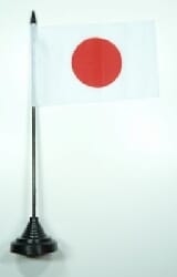 Japan Tisch-Fahne mit Fuss | 10 x 15 cm - Bild 1