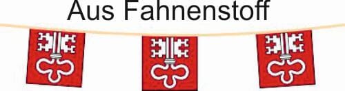 Fahnenkette Kanton Nidwalden | 15 Fahnen | aus Stoff in diversen Gr&ouml;ssen ab - Bild 1