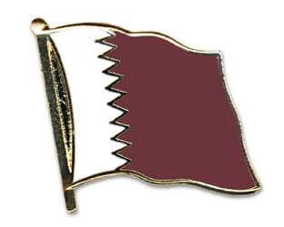 Flaggen Pin Katar geschwungen | ca. 20 mm - Bild 1
