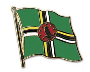 Flaggen Pin Dominica geschwungen | ca. 20 mm - Bild 1