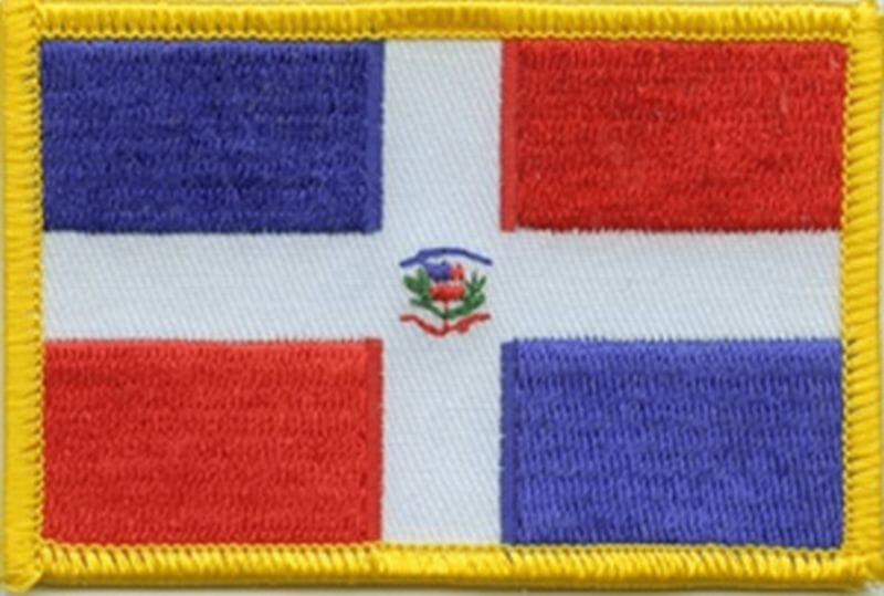 Patch Sticker zum aufb&uuml;geln Dominikanische Republik | 5.5 x 9 cm - Bild 1