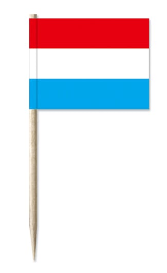 Mini-Fahnen Luxemburg Pack &agrave; 50 St&uuml;ck | 30 x 40 mm - Bild 1