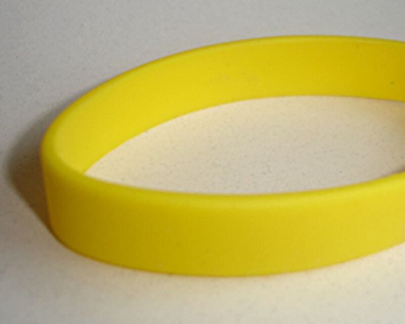 Silikon Armband gelb - Bild 1