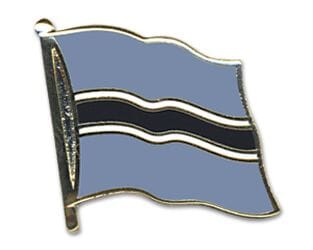Flaggen Pin Botsuana geschwungen | ca. 20 mm - Bild 1
