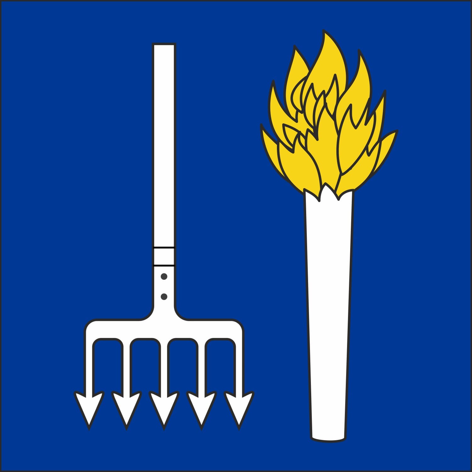 Fahne Gemeinde 8954 Geroldswil (ZH) | 30 x 30 cm und Gr&ouml;sser - Bild 1