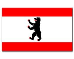 Berlin Hissfahne gedruckt quer | 90 x 150 cm - Bild 1