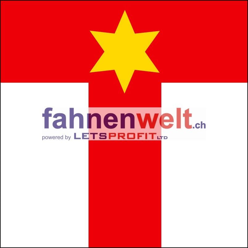 Fahne Gemeinde 3429 H&ouml;chstetten (BE) | 30 x 30 cm und Gr&ouml;sser - Bild 1
