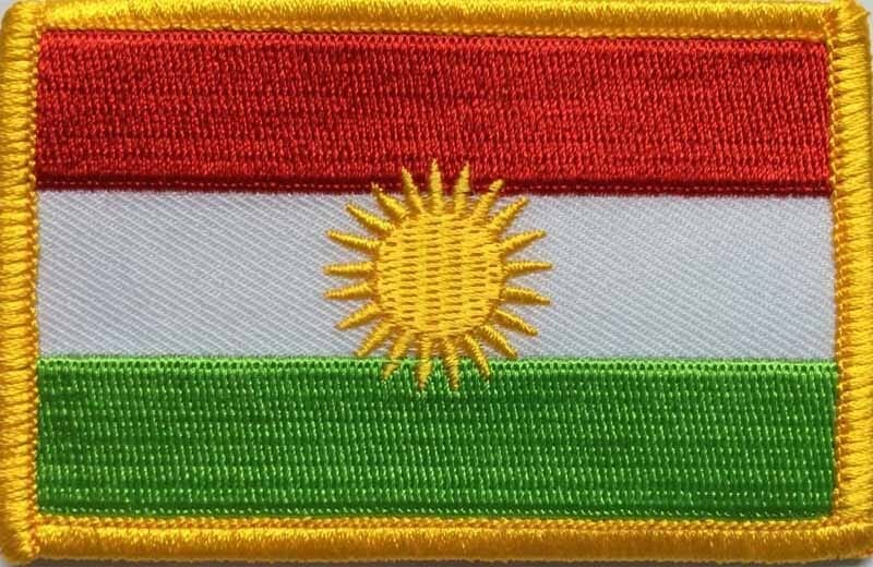 Patch Sticker zum aufb&uuml;geln Kurdistan | 5.5 x 9 cm - Bild 1