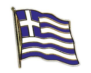Flaggen Pin Griechenland geschwungen | ca. 20 mm - Bild 1