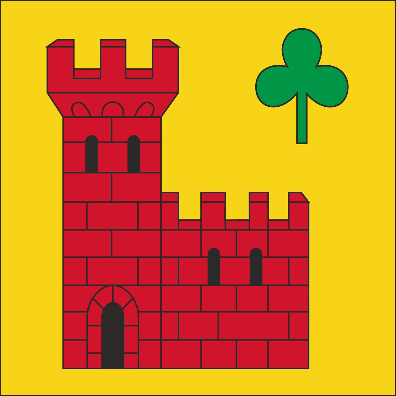 Fahne Gemeinde 1626 Romanens Ehemalige Gemeinde (FR) | 30 x 30 cm und Gr&ouml;sser - Bild 1