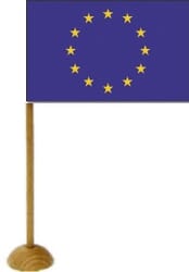 EU Tischf&auml;hnchen mit Fuss | 45 x 70 mm - Bild 1