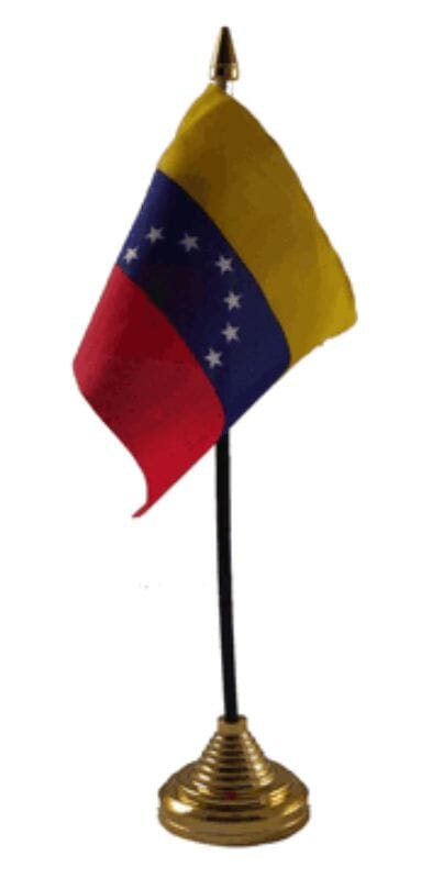 Venezuela mit 8 Sternen Tisch-Fahne gedruckt | 15 x 10 cm - Bild 1