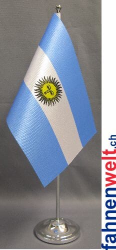 Argentinien Tisch-Fahne DeLuxe ohne St&auml;nder | 15.5 x 24 cm - Bild 1