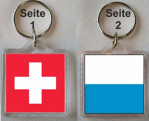 Schl&uuml;sselanh&auml;nger Luzern / Schweiz | 40 x 40 mm - Bild 1