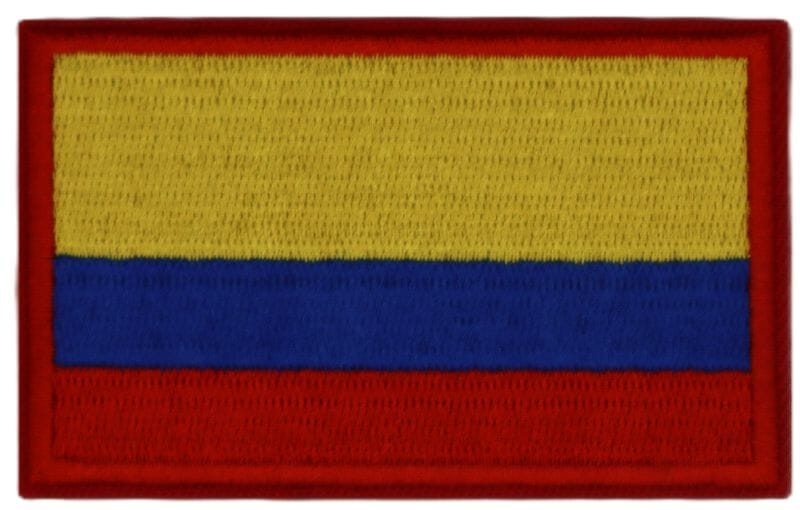 Patch Sticker zum aufb&uuml;geln Kolumbien | 5.5 x 9 cm - Bild 2