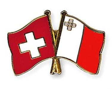Freundschaftspin Schweiz-Malta | Gr&ouml;sse ca. 22mm - Bild 1