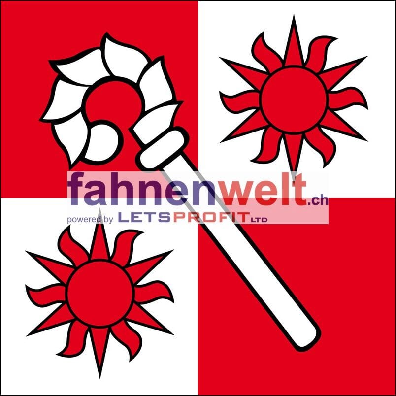 Fahne Gemeinde 2564 Bellmund (BE) | 30 x 30 cm und Gr&ouml;sser - Bild 1