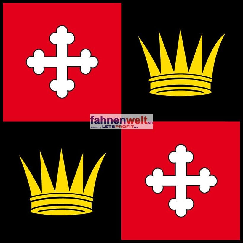 Fahne Gemeinde 1891 V&eacute;rossaz (VS) | 30 x 30 cm und Gr&ouml;sser - Bild 1
