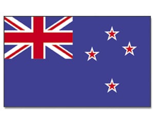 Neuseeland Hissfahne gedruckt im Querformat | 90 x 150 cm - Bild 1
