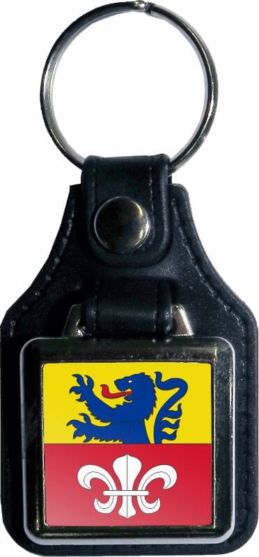 Gemeinde Schl&uuml;sselanh&auml;nger aus Metall / Kunstleder - Bild 1