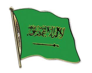 Flaggen Pin Saudi-Arabien geschwungen | ca. 20 mm - Bild 1