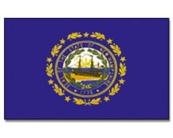 New Hampshire gedruckt im Querformat | 90 x 150 cm - Bild 1