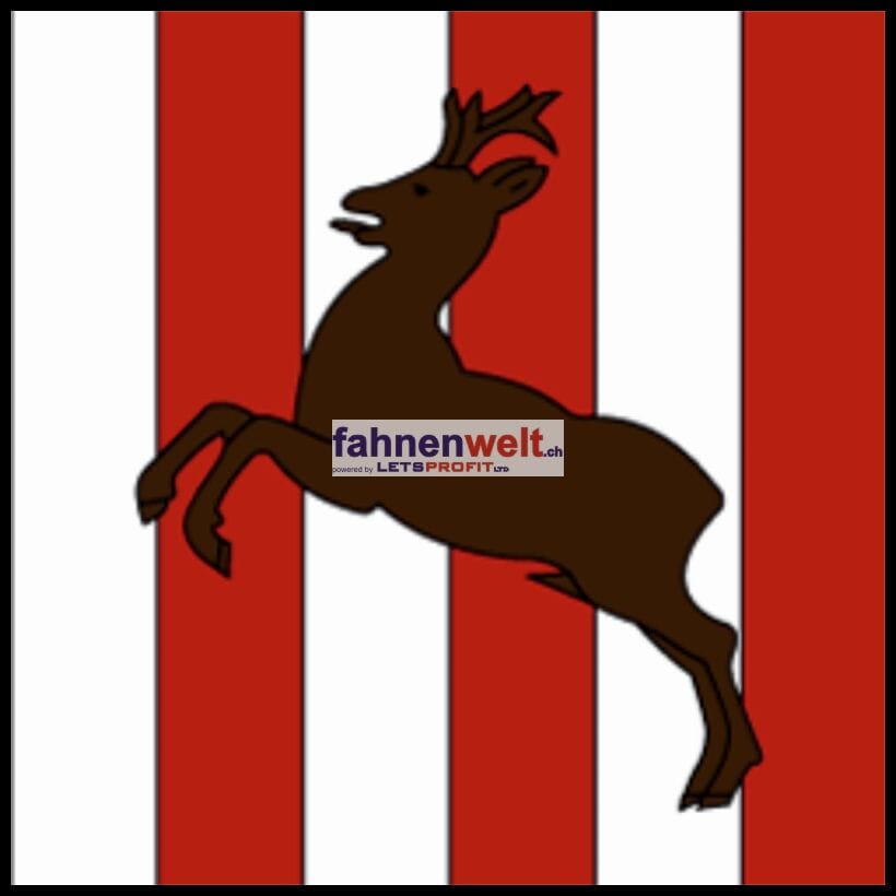 Fahne Gemeinde 1642 Sorens (FR) | 30 x 30 cm und Gr&ouml;sser - Bild 1