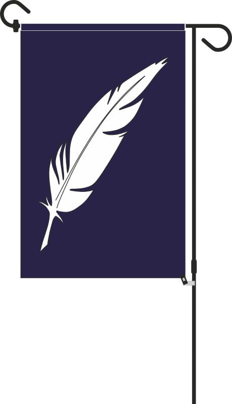 Gartenfahne Feder der Erinnerung | 30 x 45 cm - Bild 2