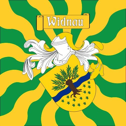 Fahne geflammt Gemeinde 9443 Widnau (SG) | 30 x 30 cm und Gr&ouml;sser - Bild 1