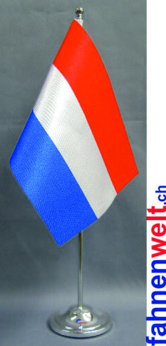 Niederland / Holland Tisch-Fahne DeLuxe ohne St&auml;nder | 15.5 x 24 cm - Bild 1