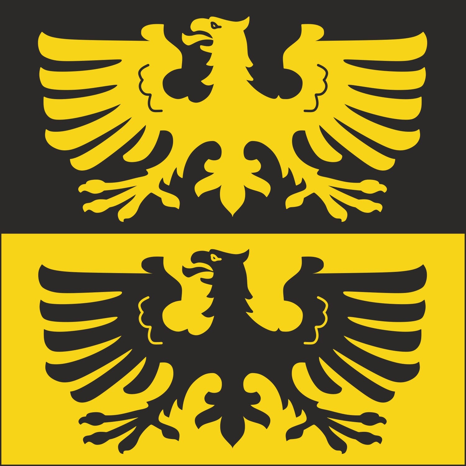 Fahne Gemeinde 1860 Aigle (VD) | 30 x 30 cm und Gr&ouml;sser - Bild 1