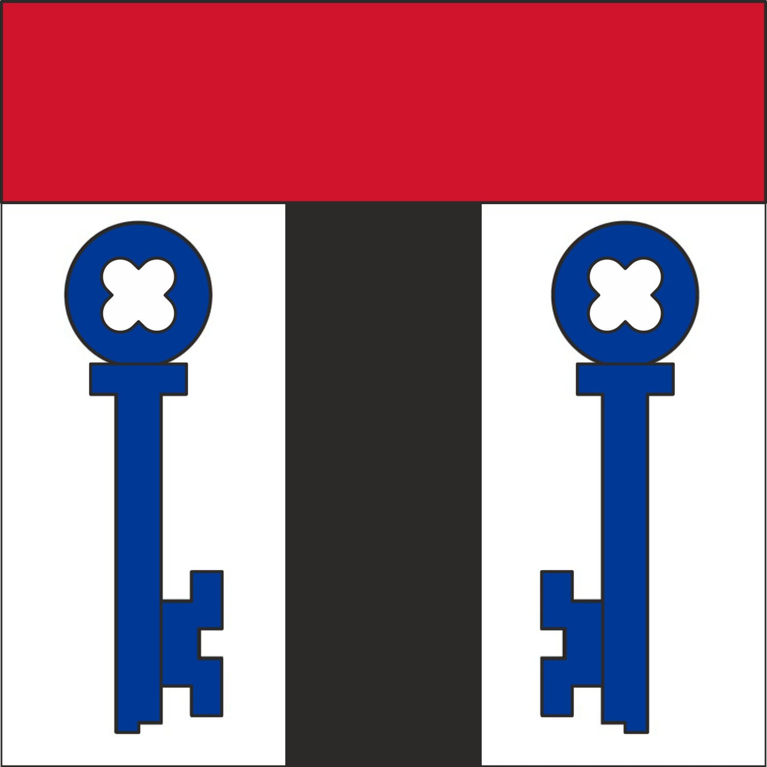 Fahne Gemeinde 5621 Zufikon (AG) | 30 x 30 cm und Gr&ouml;sser - Bild 1