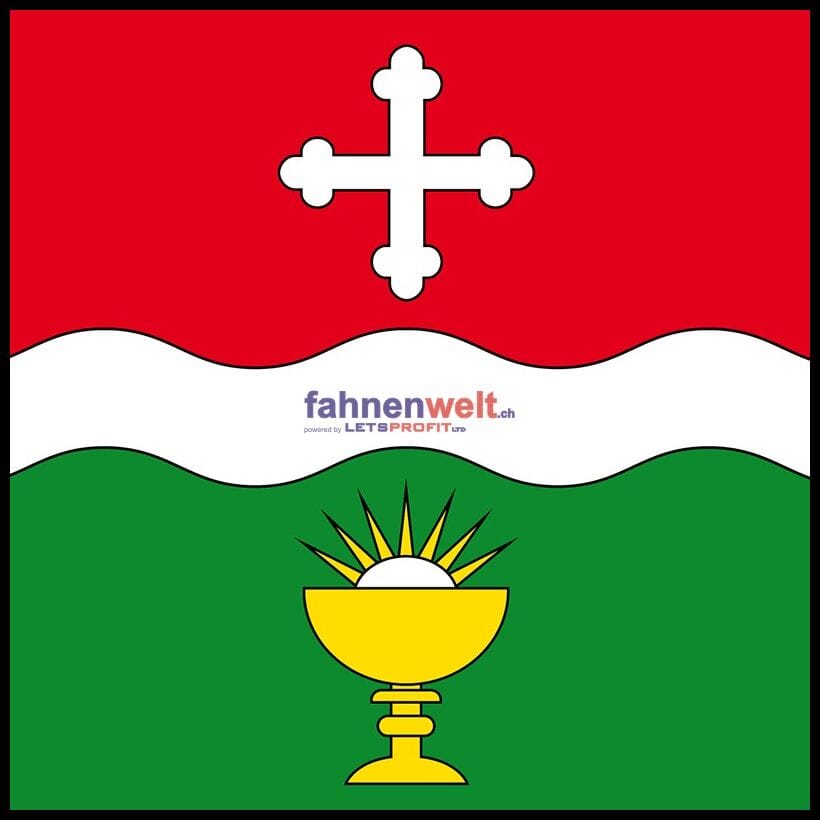 Fahne Gemeinde 3916 Ferden (VS) | 30 x 30 cm und Gr&ouml;sser - Bild 1