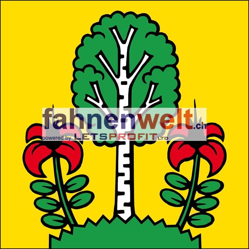 Fahne Gemeinde 5627 Besenb&uuml;ren (AG) | 30 x 30 cm und Gr&ouml;sser - Bild 1