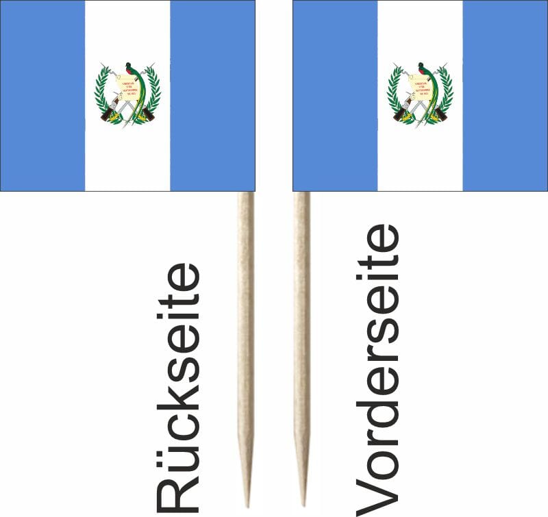 Mini-Fahnen Guatemala Pack &agrave; 50 St&uuml;ck | 30 x 40 mm - Bild 2